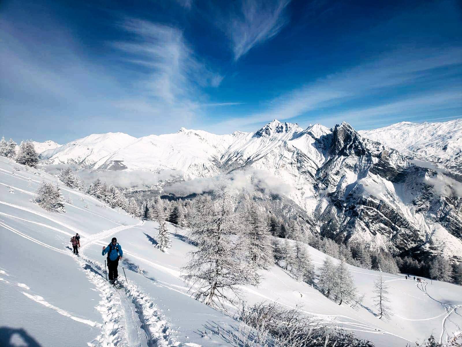 Ski de randonnée aux Karellis